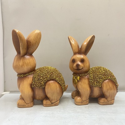 靈動萌趣，悅享生活 卡通兔子多功能茶臺擺件